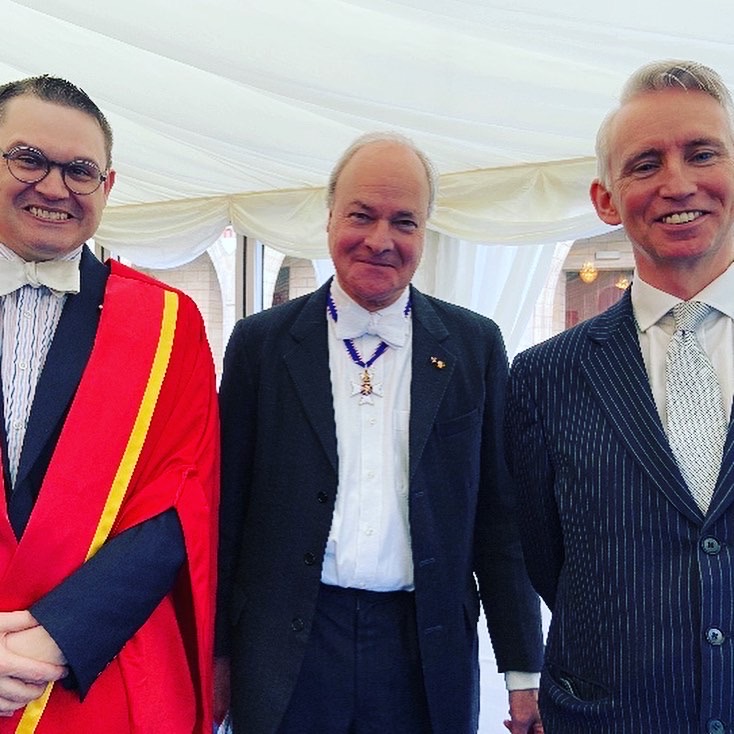 Grahame Davies with Paul Mealor and Prof Iain Torrance