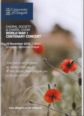 A Glasgow Elegy programme